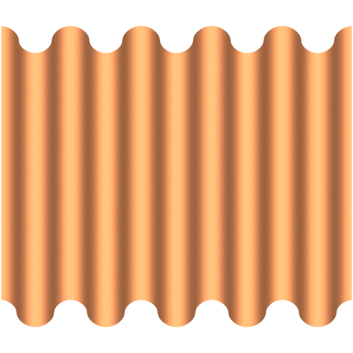 An animated visual illusion. The image shows a wavy brownish surface. The sides of the surface fluctuate between 6 and 11 2D ripples, and the shading across the middle of the image stays constant. Despite the constant shading, the surface seems to have a different number of 3D bumps depending on the appearance of the sides. 